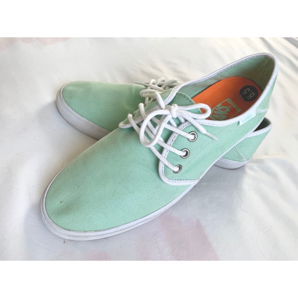 Teal Lace Up Vans
